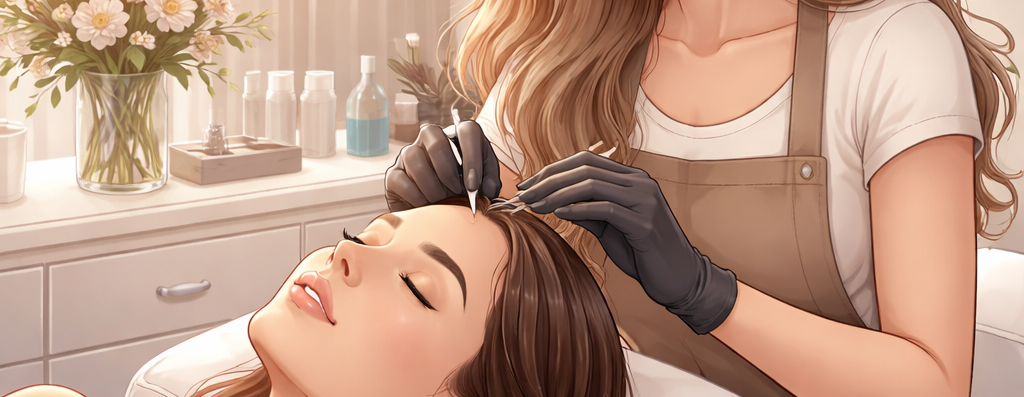 kulmud, vahatamine, kulmude värvimine